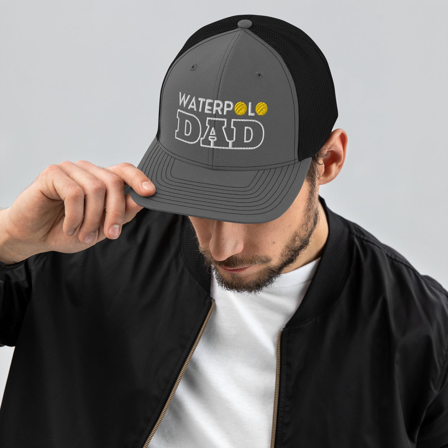 Waterpolo Dad - Embroidered Snapback Trucker Cap | Richardson 112
