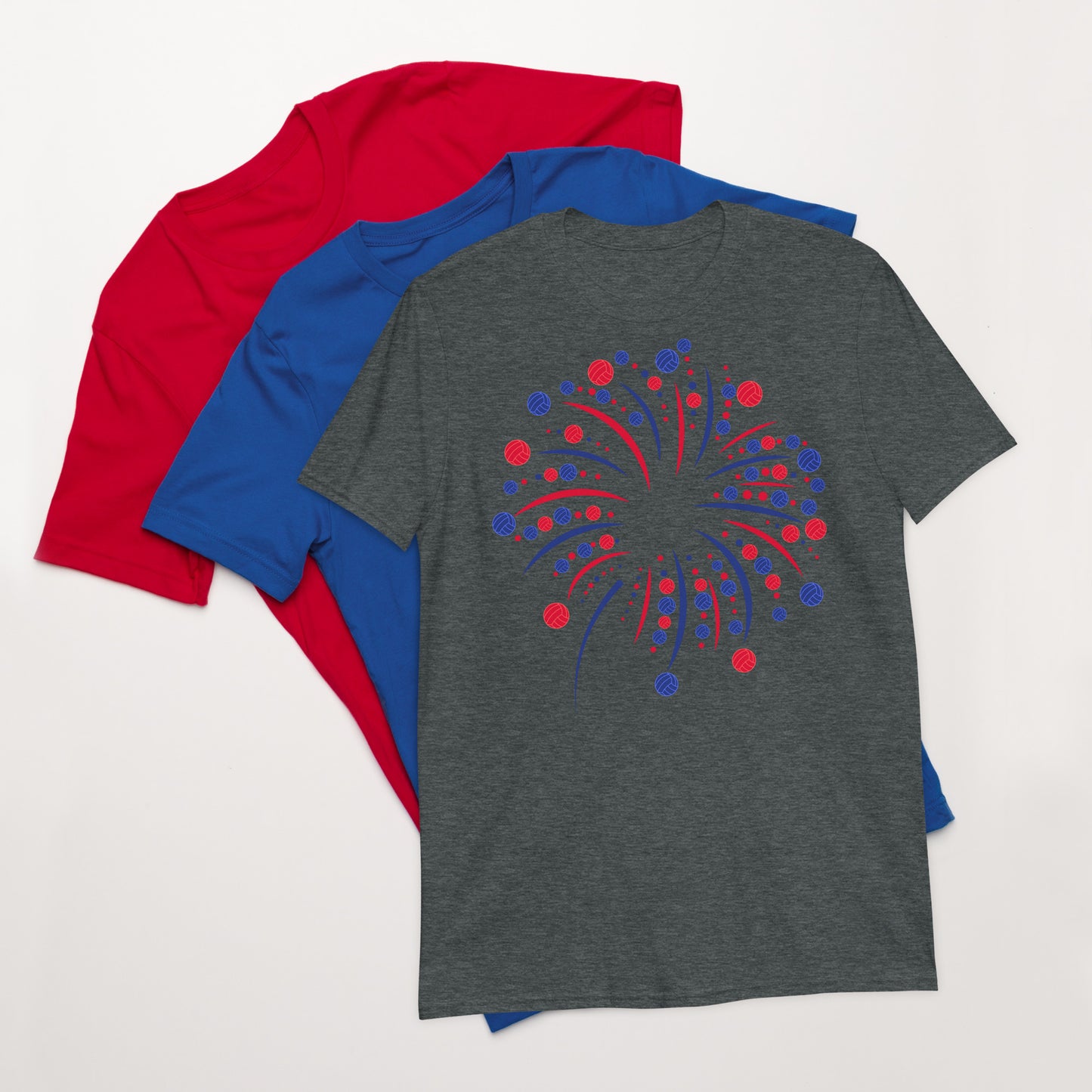 4th of July Fireworks Water Polo Short-Sleeve Unisex T-Shirt