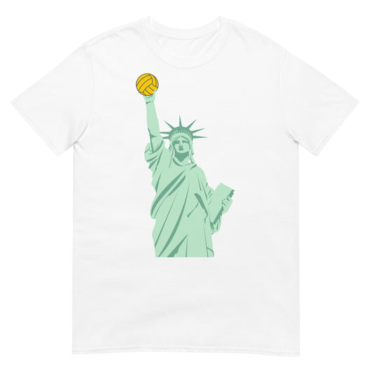 Statue of Liberty Water Polo Short-Sleeve Unisex T-Shirt