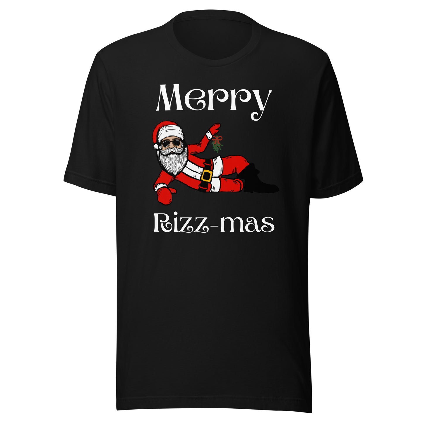 Merry Rizz-mas Unisex t-shirt (white font)