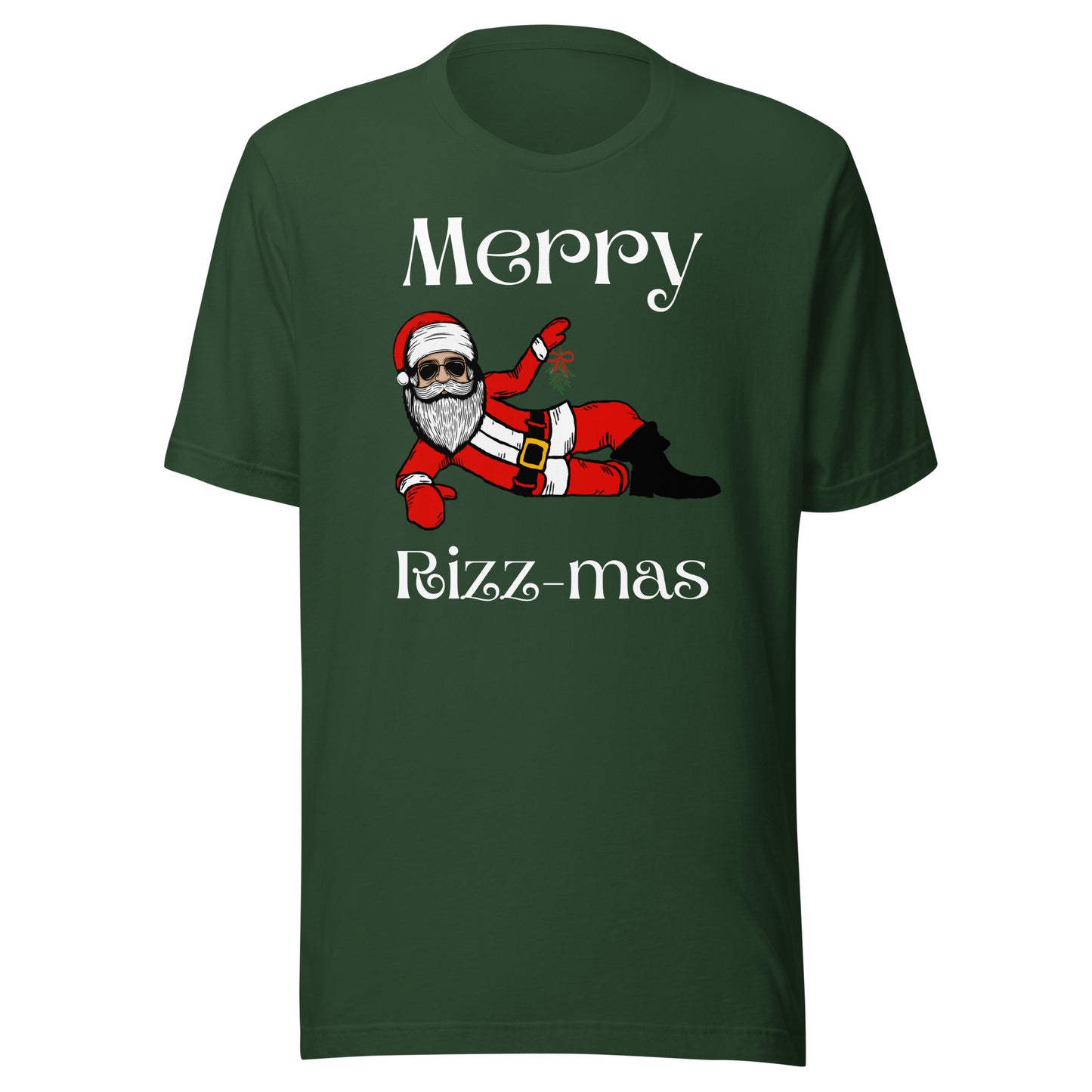 Merry Rizz-mas Unisex t-shirt (white font)