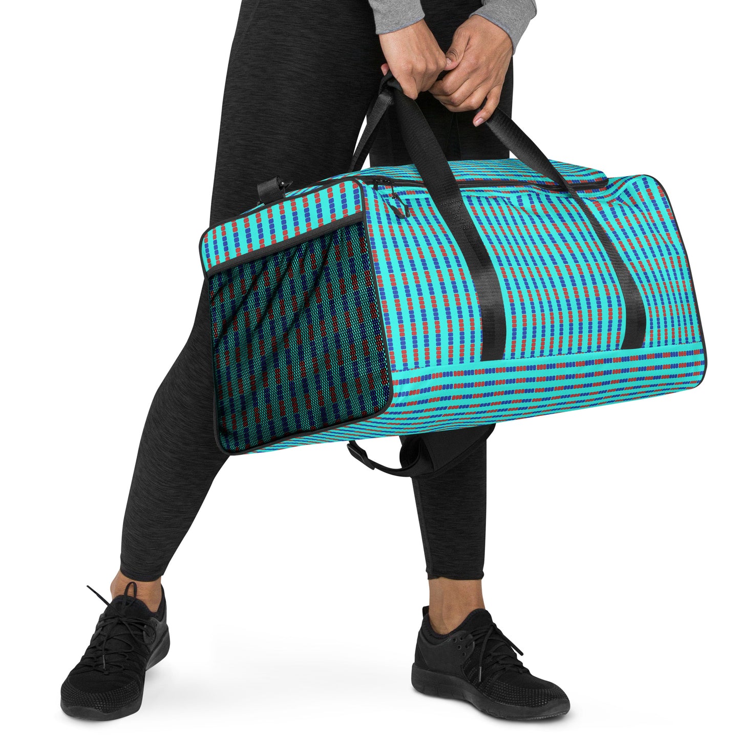 Swim Lane Stripes- Duffle bag