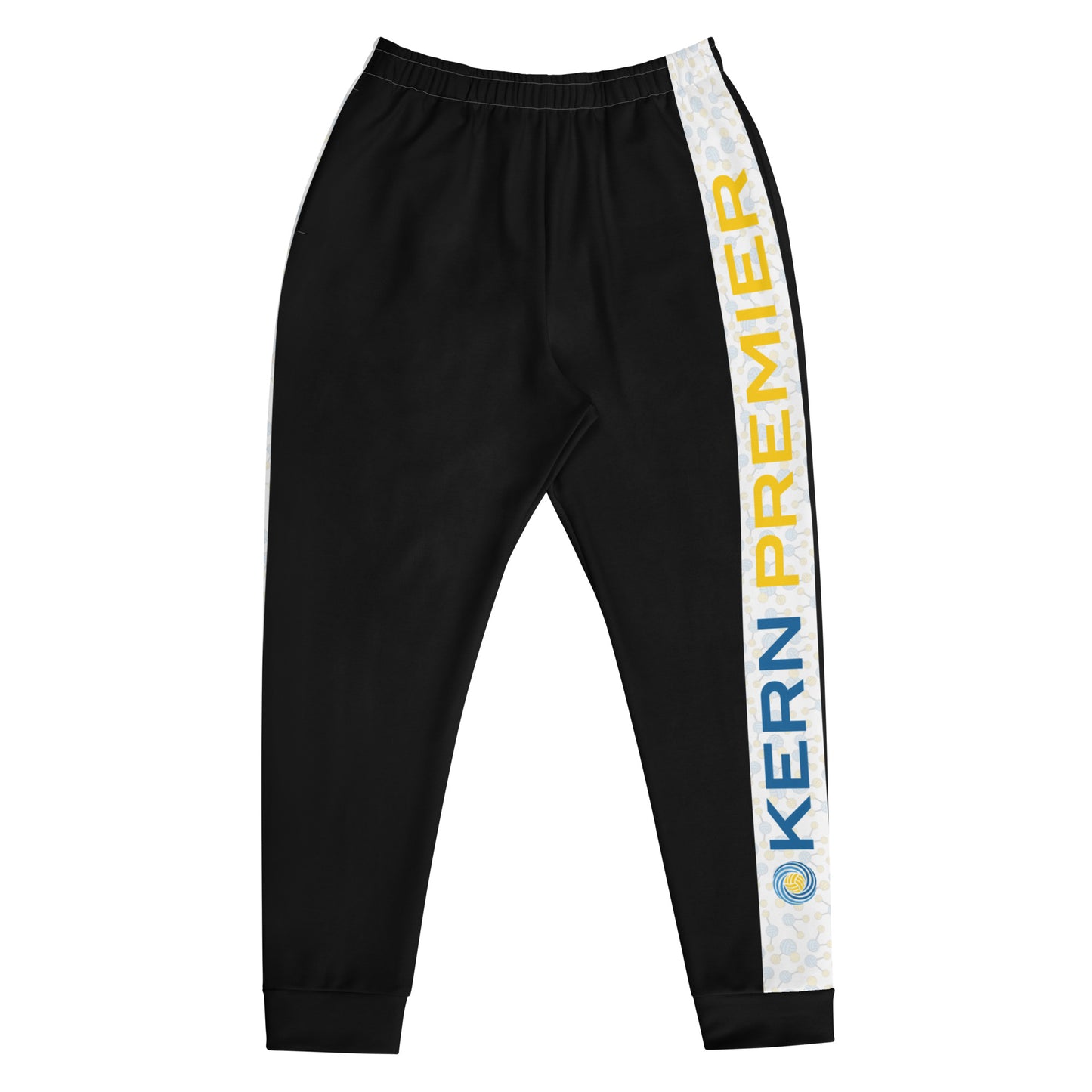 Kern Premier - Black with H20 Waterpolo Molecule Stripe and Logo - Joggers