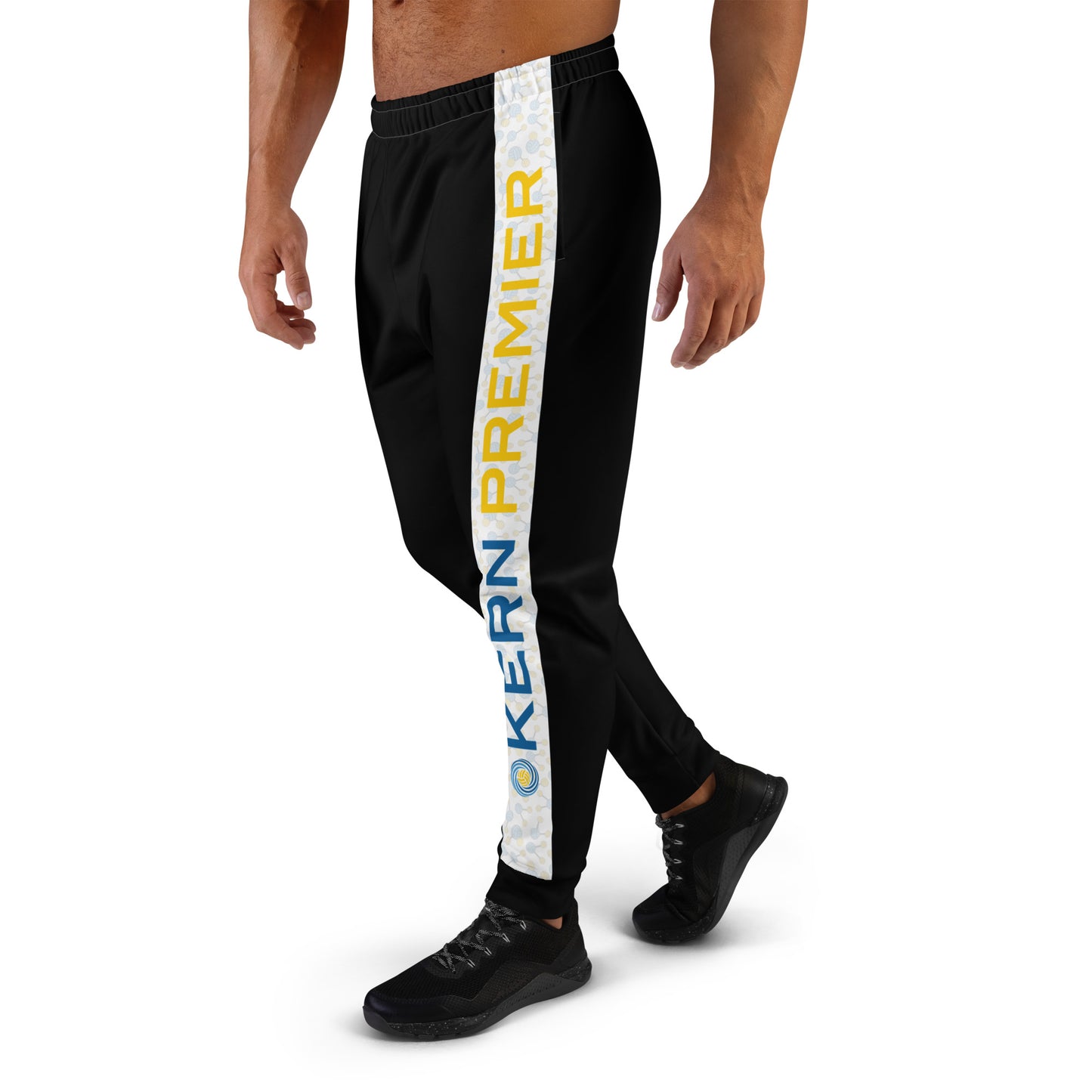 Kern Premier - Black with H20 Waterpolo Molecule Stripe and Logo - Joggers