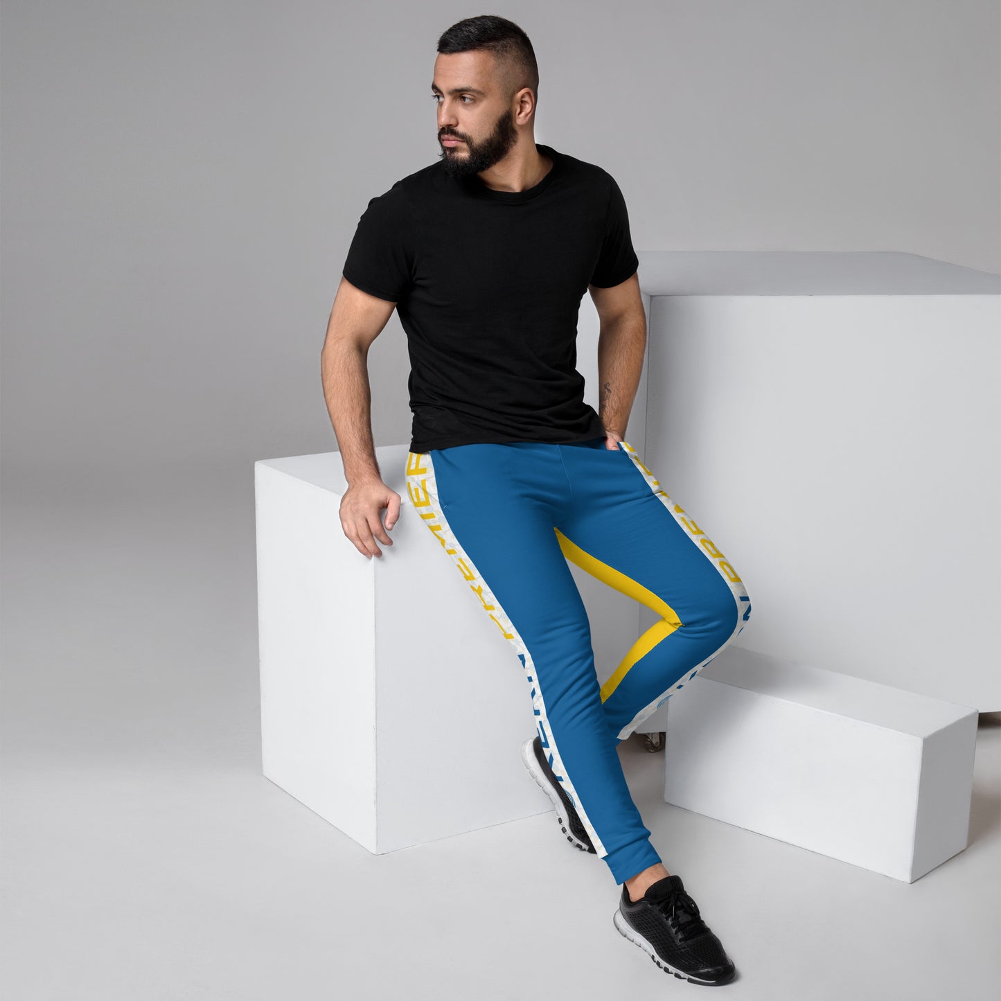 Kern Premier - Blue and Gold with H20 Waterpolo Molecule Stripe and Logo - Joggers