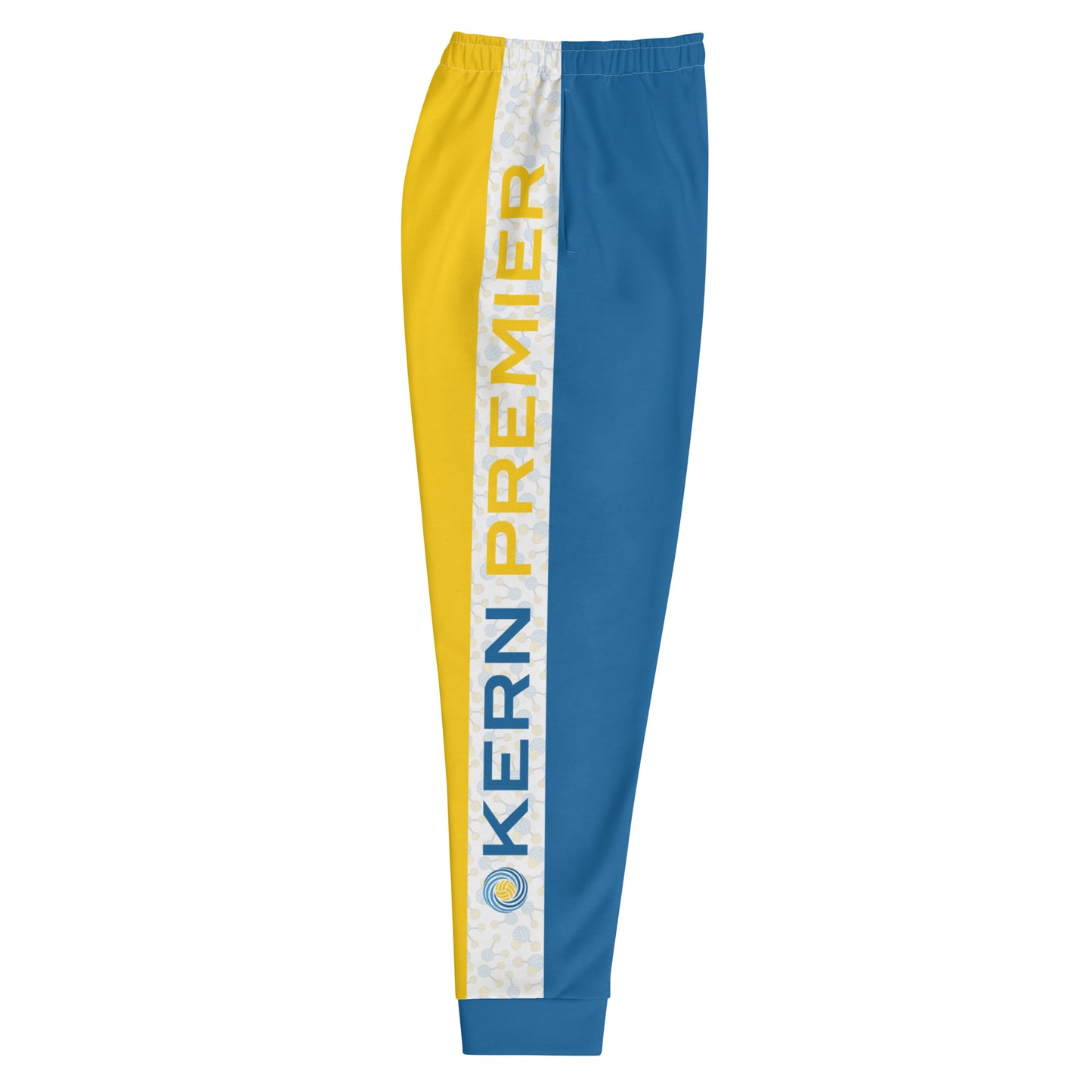 Kern Premier - Blue and Gold with H20 Waterpolo Molecule Stripe and Logo - Joggers