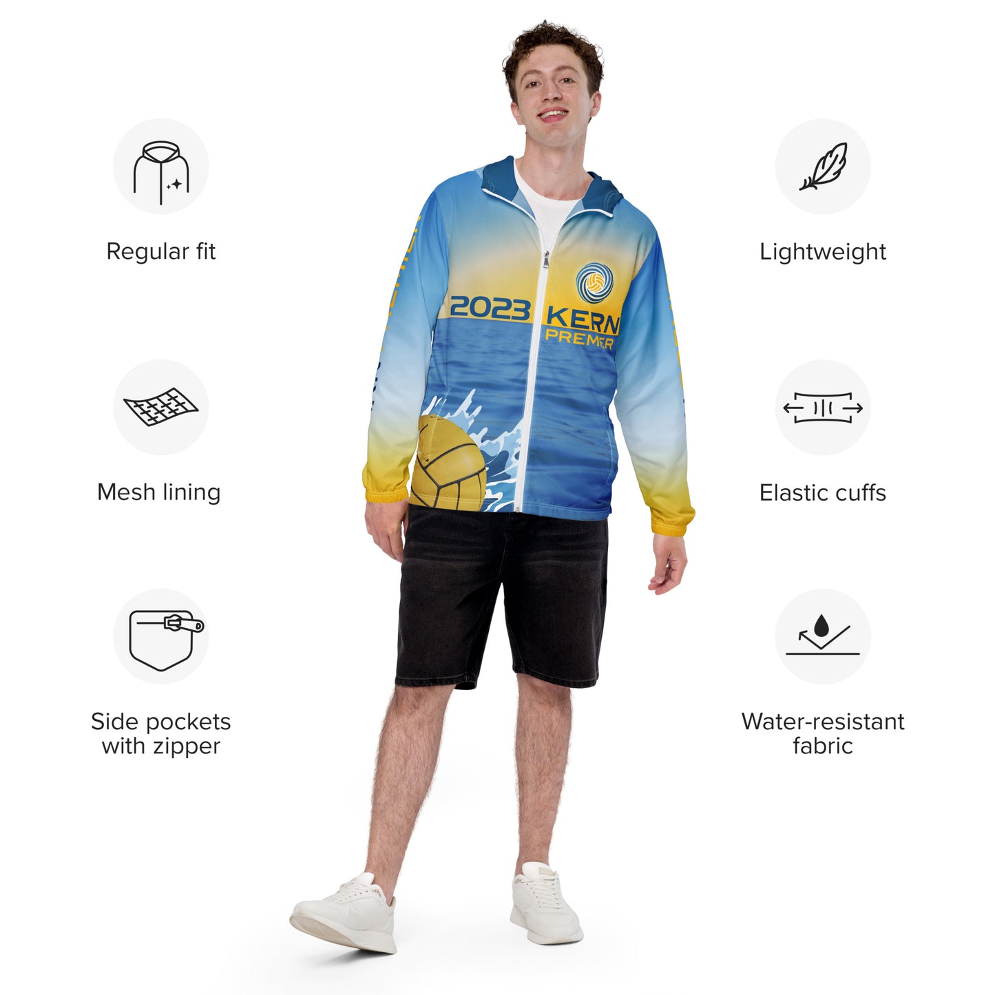 Kern Premier - Team Design - Men’s hoodie windbreaker