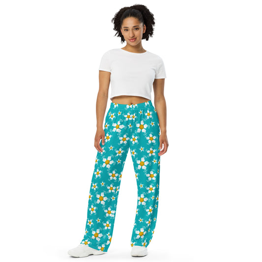 Water Polo Floral All-over print unisex wide-leg pants