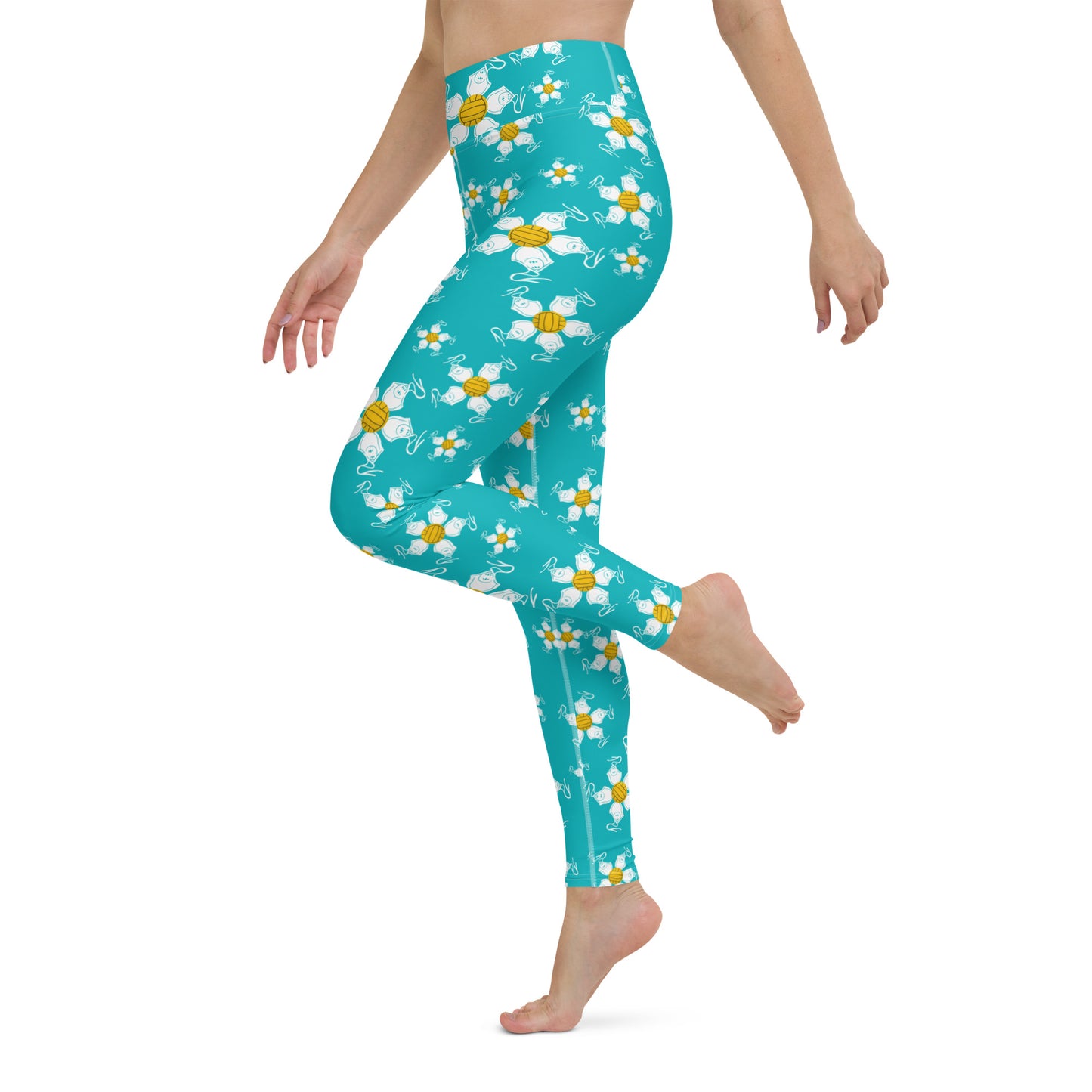 Water Polo Floral Yoga Leggings