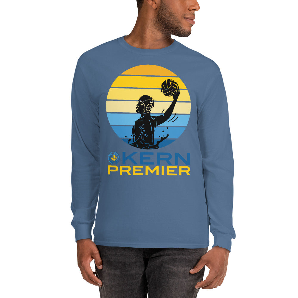 Kern Premier - 7 Color Circle with Male Silhouette with Logo on Bottom - Long Sleeve Shirt - Gildan 2400