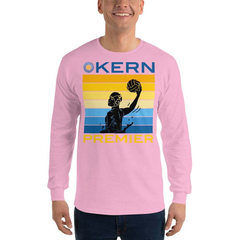 Kern Premier - 7 Color Box with Male Silhouette with Split Logo - Long Sleeve Shirt - Gildan 2400