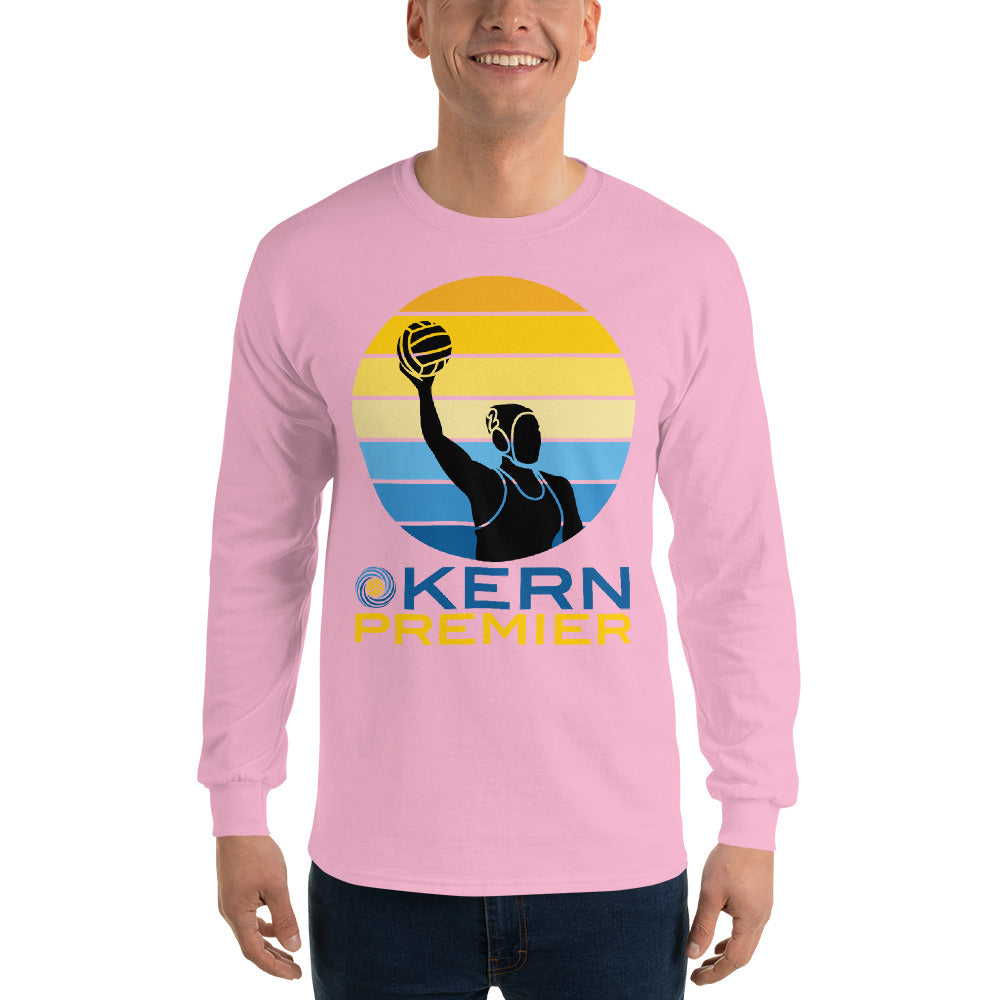 Kern Premier - 7 Color Circle with Female Silhouette with Logo on Bottom - Long Sleeve Shirt - Gildan 2400