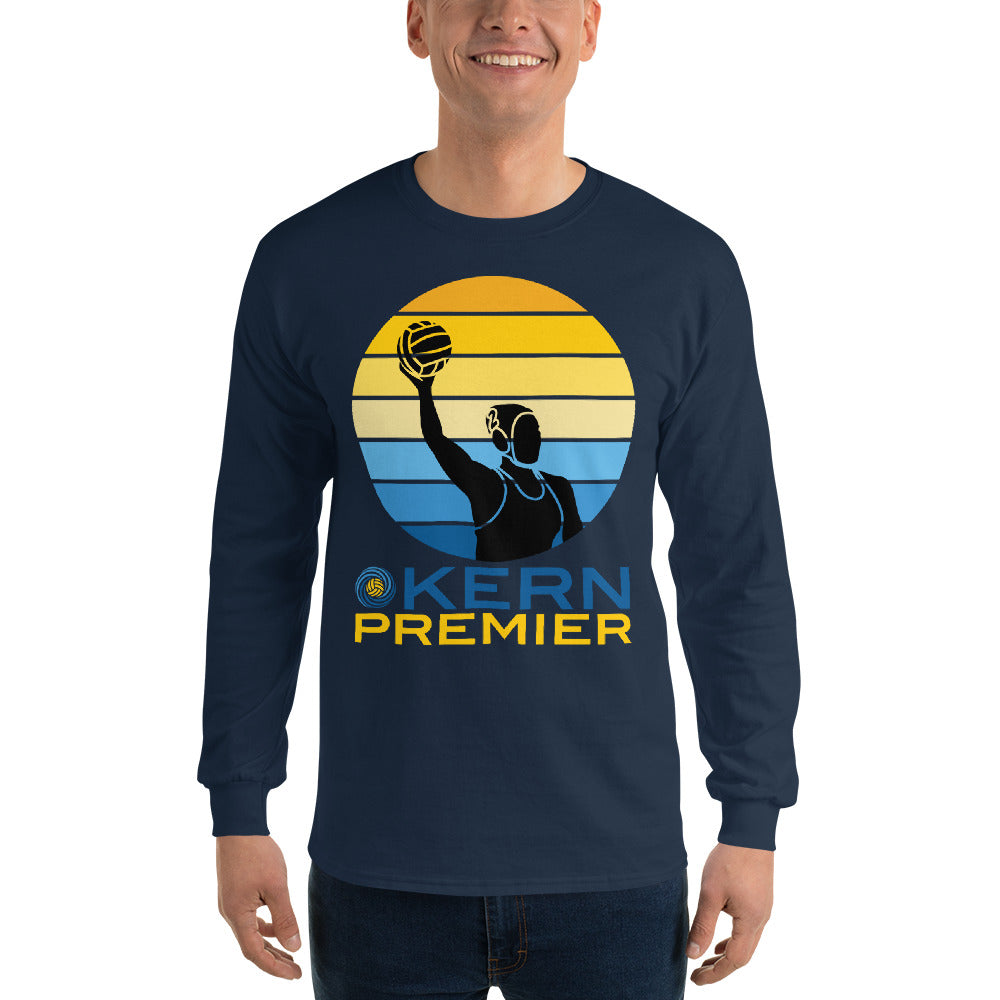 Kern Premier - 7 Color Circle with Female Silhouette with Logo on Bottom - Long Sleeve Shirt - Gildan 2400