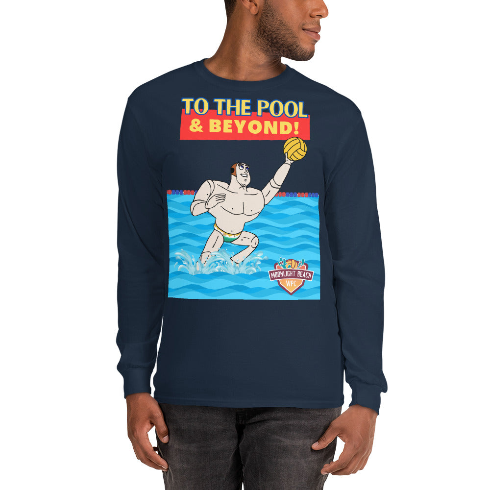 To the Pool and Beyond - Moonlight Beach WPC cap - Long Sleeve Shirt - Gildan 2400