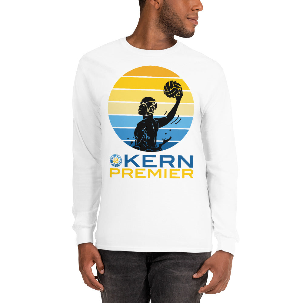 Kern Premier - 7 Color Circle with Male Silhouette with Logo on Bottom - Long Sleeve Shirt - Gildan 2400