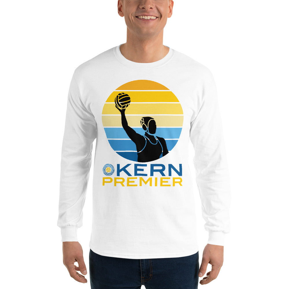 Kern Premier - 7 Color Circle with Female Silhouette with Logo on Bottom - Long Sleeve Shirt - Gildan 2400