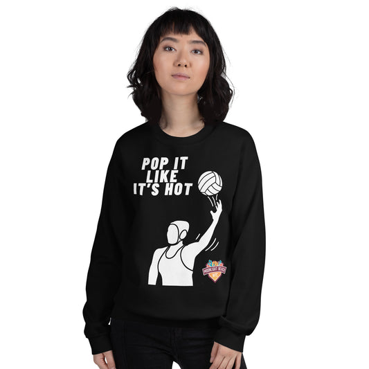 Moonlight Beach WPC Pop it like it’s hot female silhouette Unisex Sweatshirt