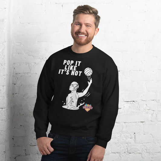 Moonlight Beach WPC Pop it like it’s hot male silhouette Unisex Sweatshirt