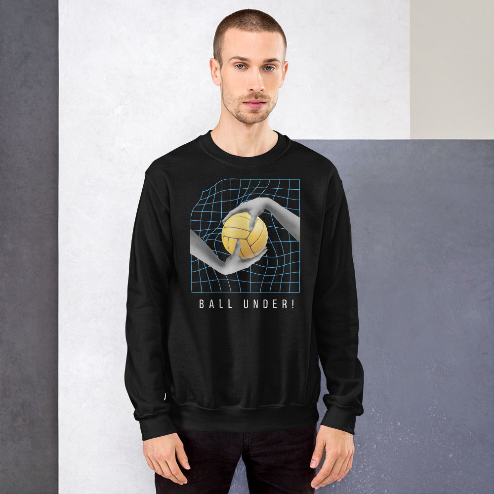 Ball Under! (for dark shirts) - Unisex Crew Neck Sweatshirt - Gildan 18000