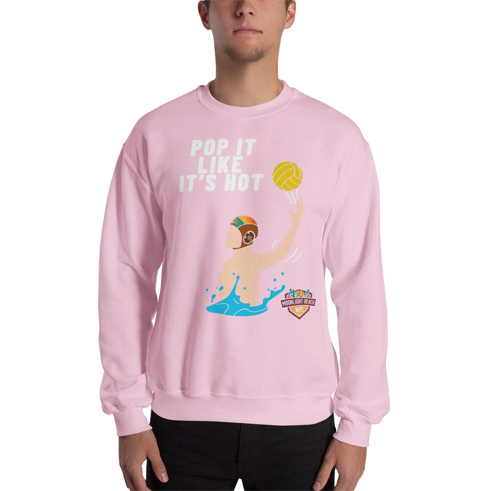 Moonlight Beach WPC Pop it like it’s hot male colored silhouette Unisex Sweatshirt