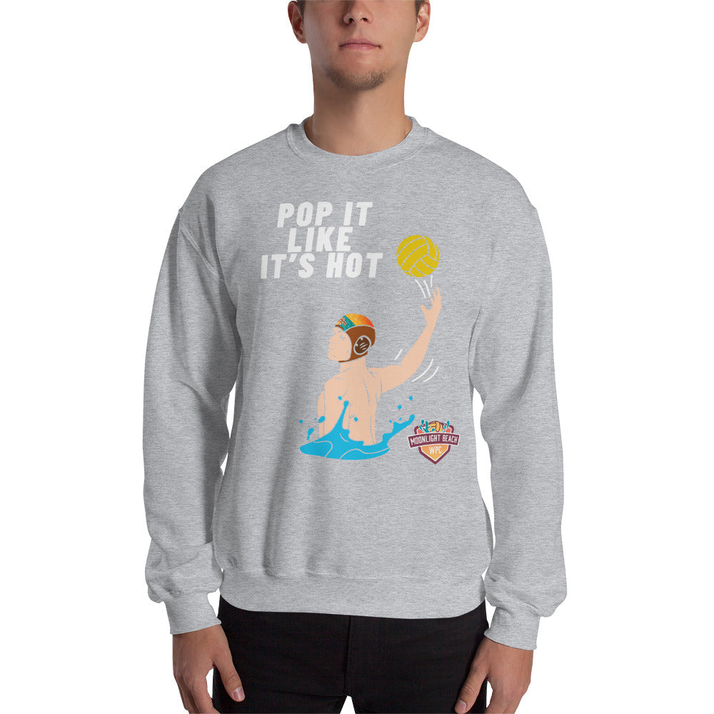Moonlight Beach WPC Pop it like it’s hot male colored silhouette Unisex Sweatshirt