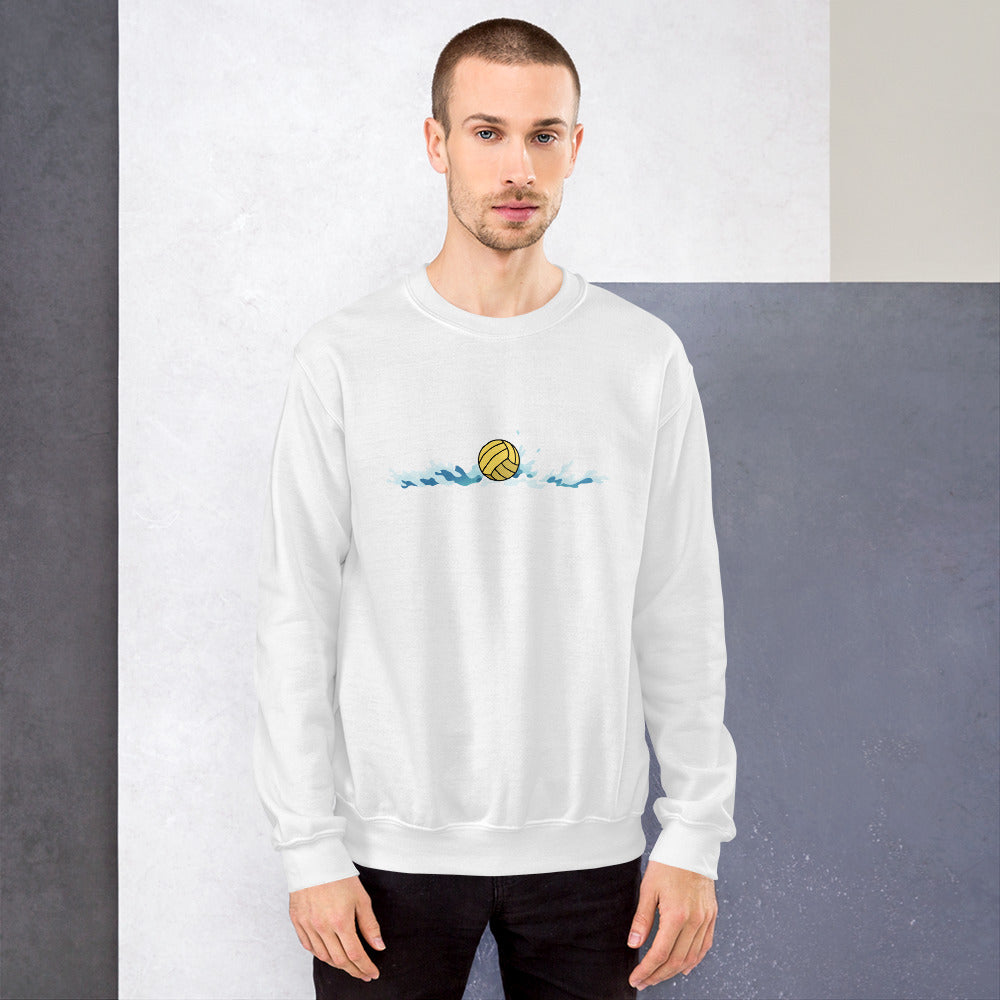LOVE Waterpolo with a Small Splash - Unisex Crew Neck Sweatshirt - Gildan 18000