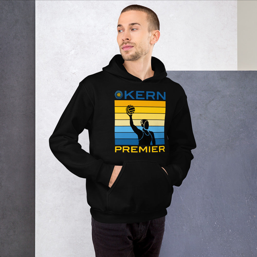 Kern Premier - 7 Color Box with Female Silhouette with Split Logo - Unisex Heavy Blend Hoodie - Gildan 18500