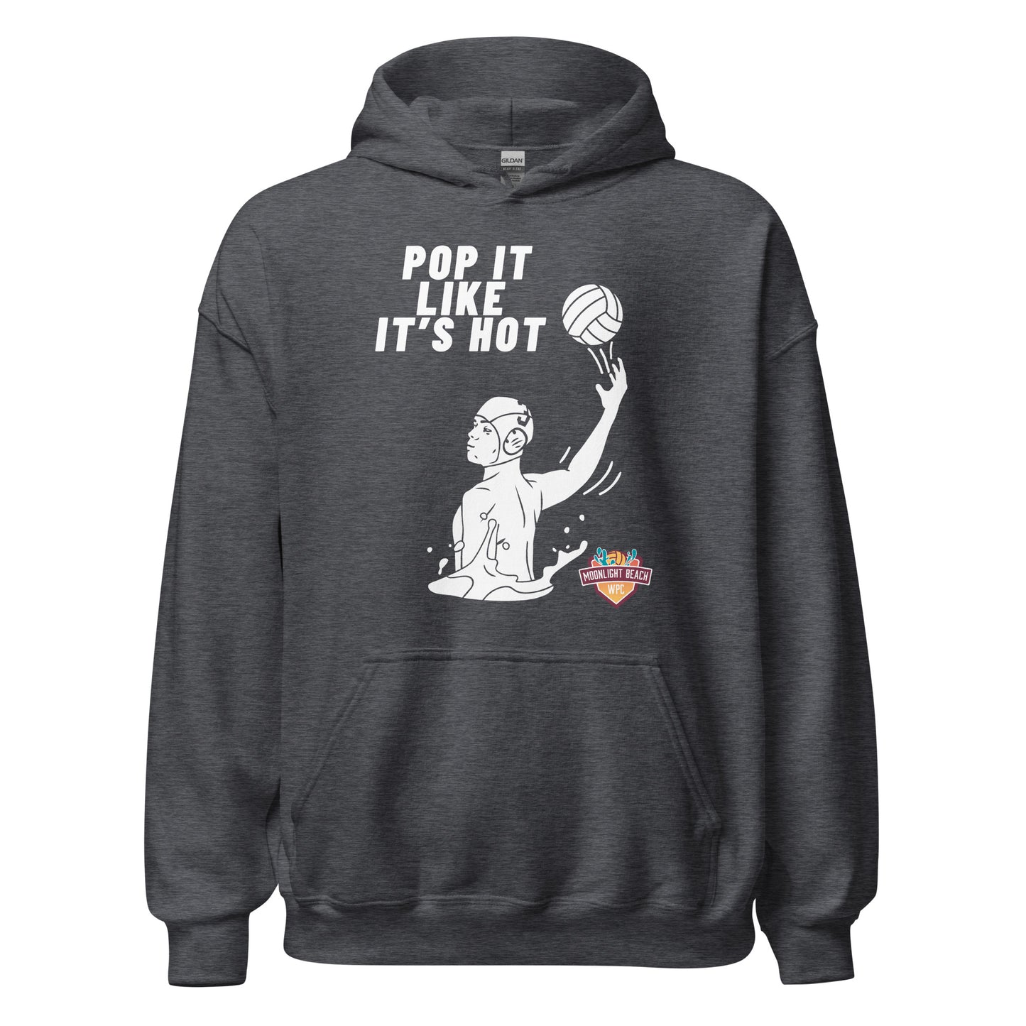 Moonlight Beach WPC Pop it like it’s hot male silhouette Unisex Hoodie