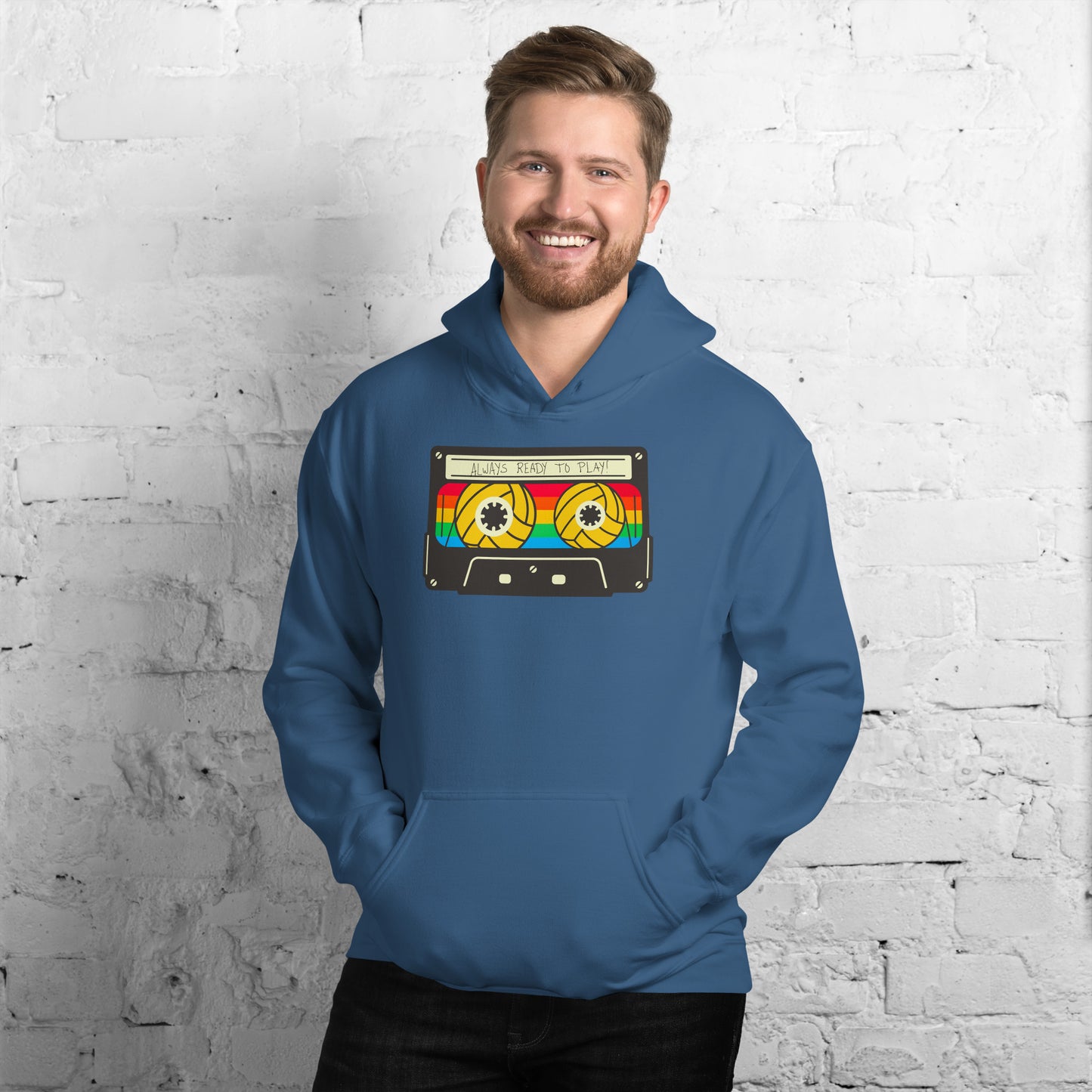 Always Ready to Play Cassette Unisex Hoodie