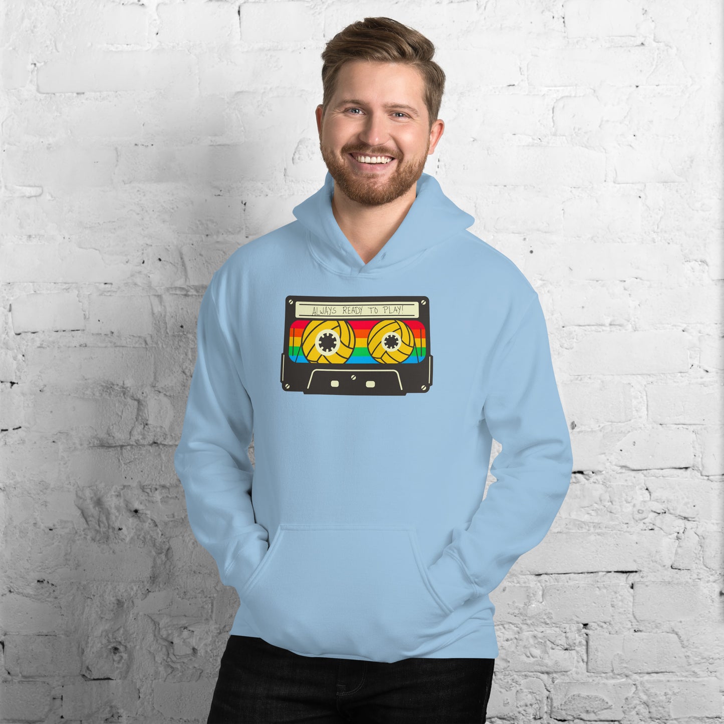 Always Ready to Play Cassette Unisex Hoodie