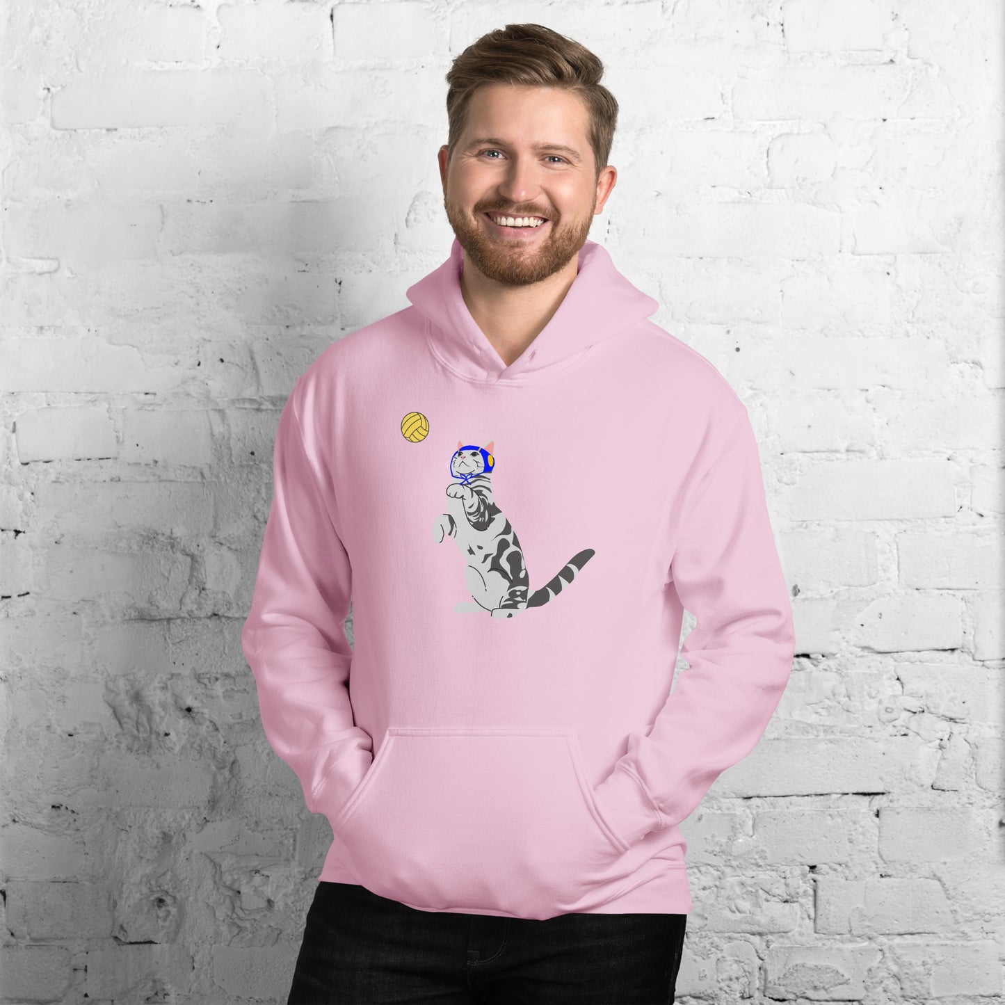 If cats played waterpolo  - Unisex Heavy Blend Hoodie - Gildan 18500