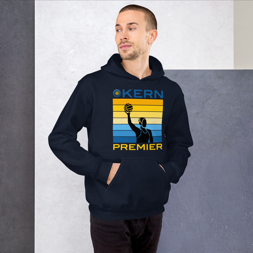 Kern Premier - 7 Color Box with Female Silhouette with Split Logo - Unisex Heavy Blend Hoodie - Gildan 18500