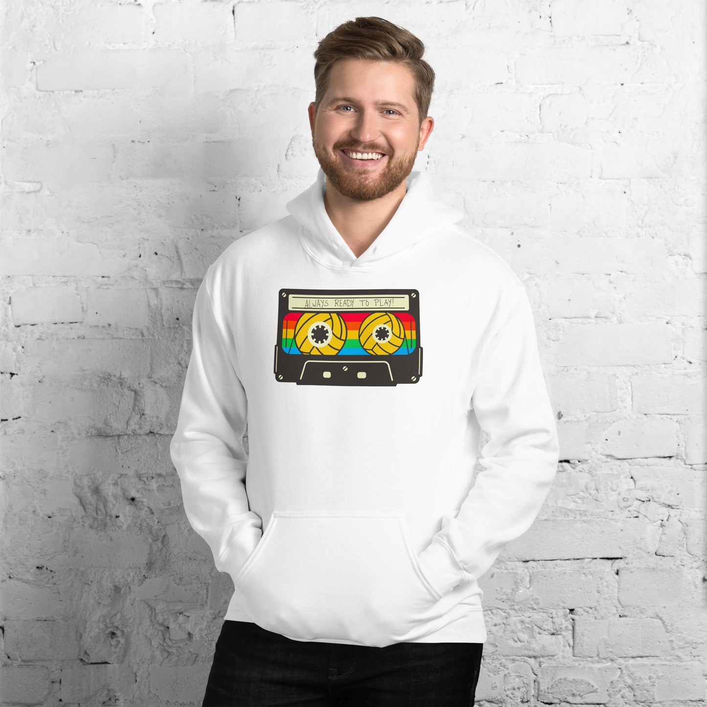 Always Ready to Play Cassette Unisex Hoodie