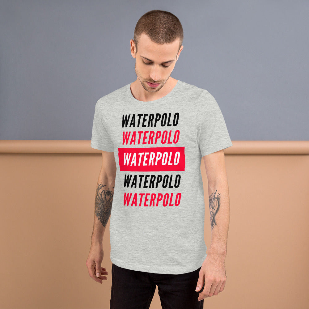 Waterpolo is Supreme! Multi Line Text - Unisex Soft T-shirt - Bella Canvas 3001