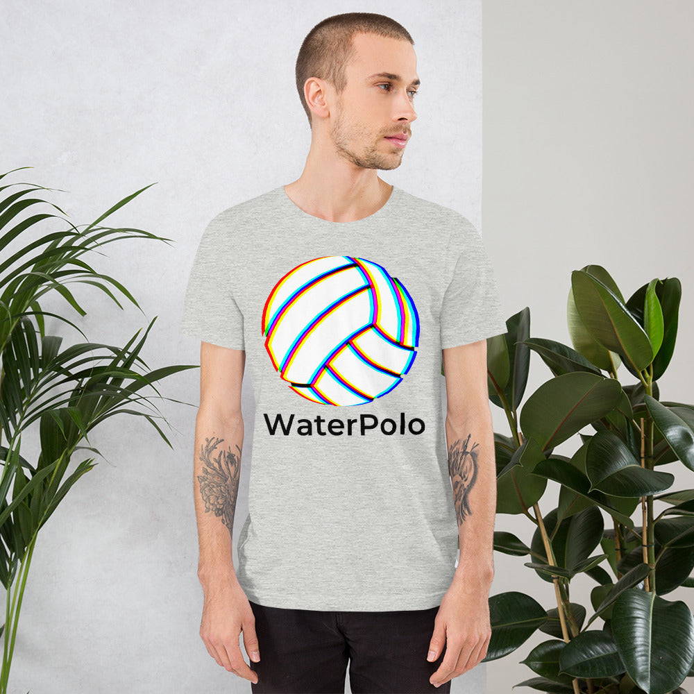 Tick Tock it's Waterpolo Time! - Trippy Water Polo Ball Design - Unisex Soft T-shirt - Bella Canvas 3001