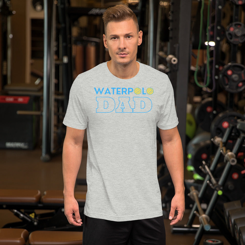 Waterpolo Dad in Blue - Unisex Soft T-shirt - Bella Canvas 3001