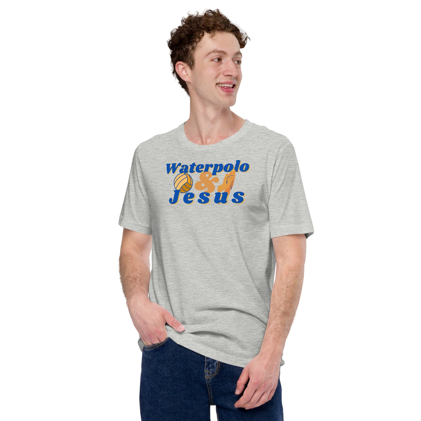Waterpolo and Jesus - Unisex Soft T-shirt - Bella Canvas 3001