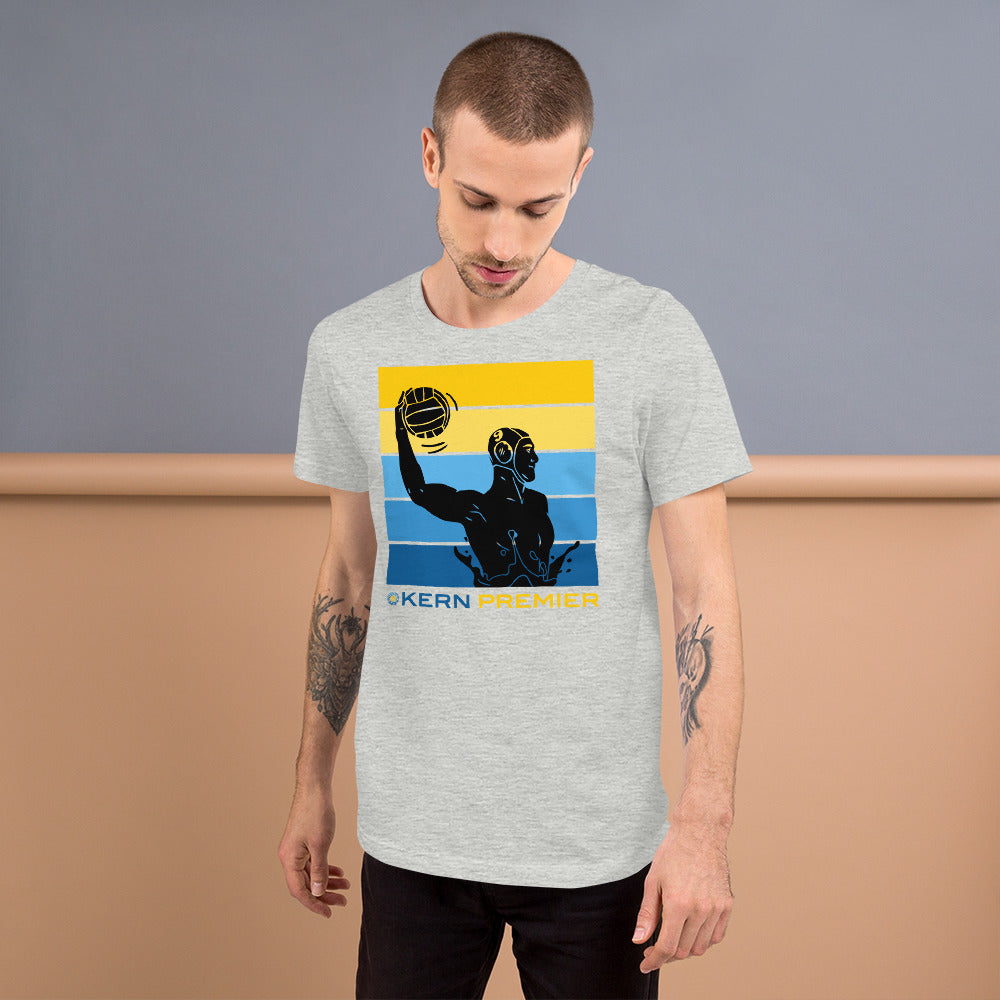 Kern Premier 5 color horizontal square male silhouette - Unisex Soft T-shirt - Bella Canvas 3001