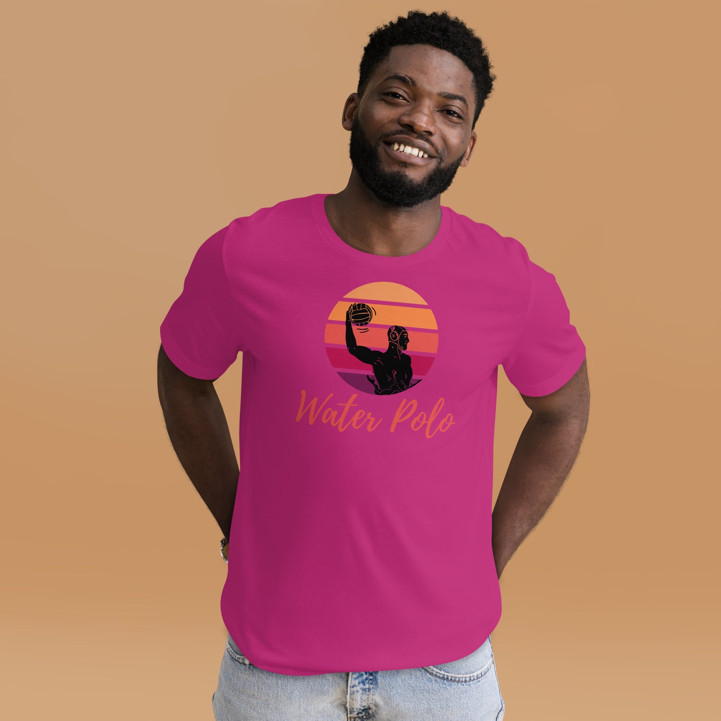 Sunset Male Silhouette Unisex t-shirt Bella Canvas 3001