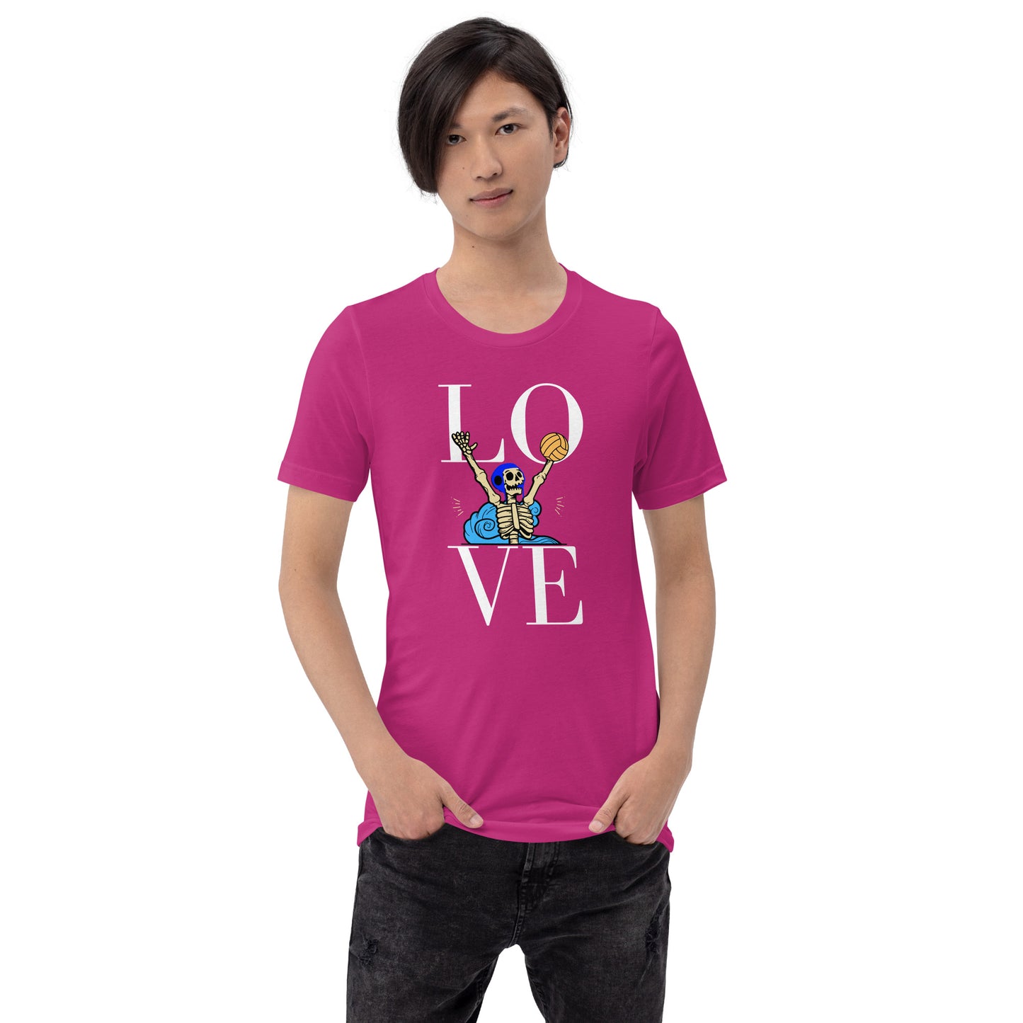 LOVE Waterpolo and Skeletons - Unisex Soft T-shirt - Bella Canvas 3001
