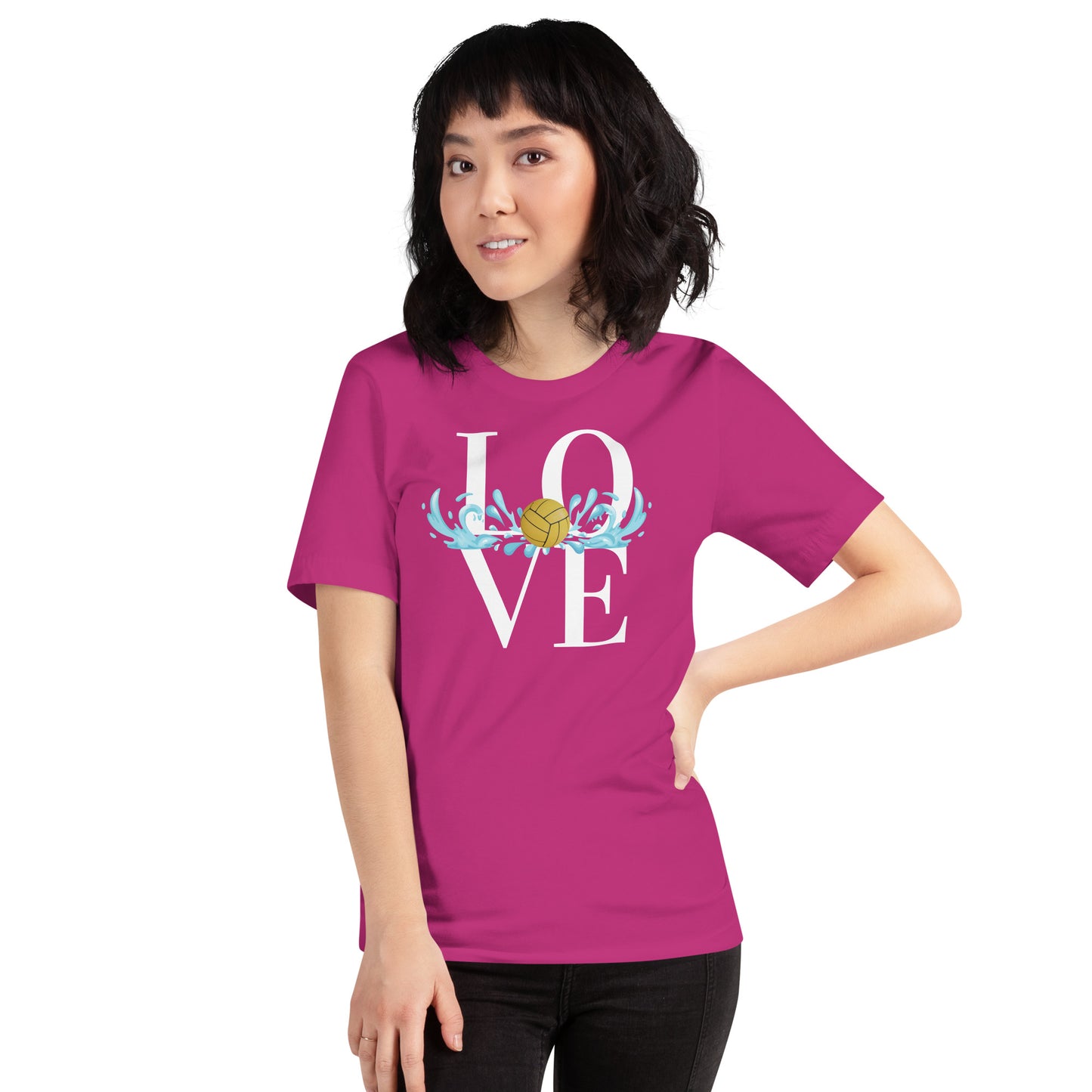 LOVE Waterpolo with a Big Splash - Unisex Soft T-shirt - Bella Canvas 3001