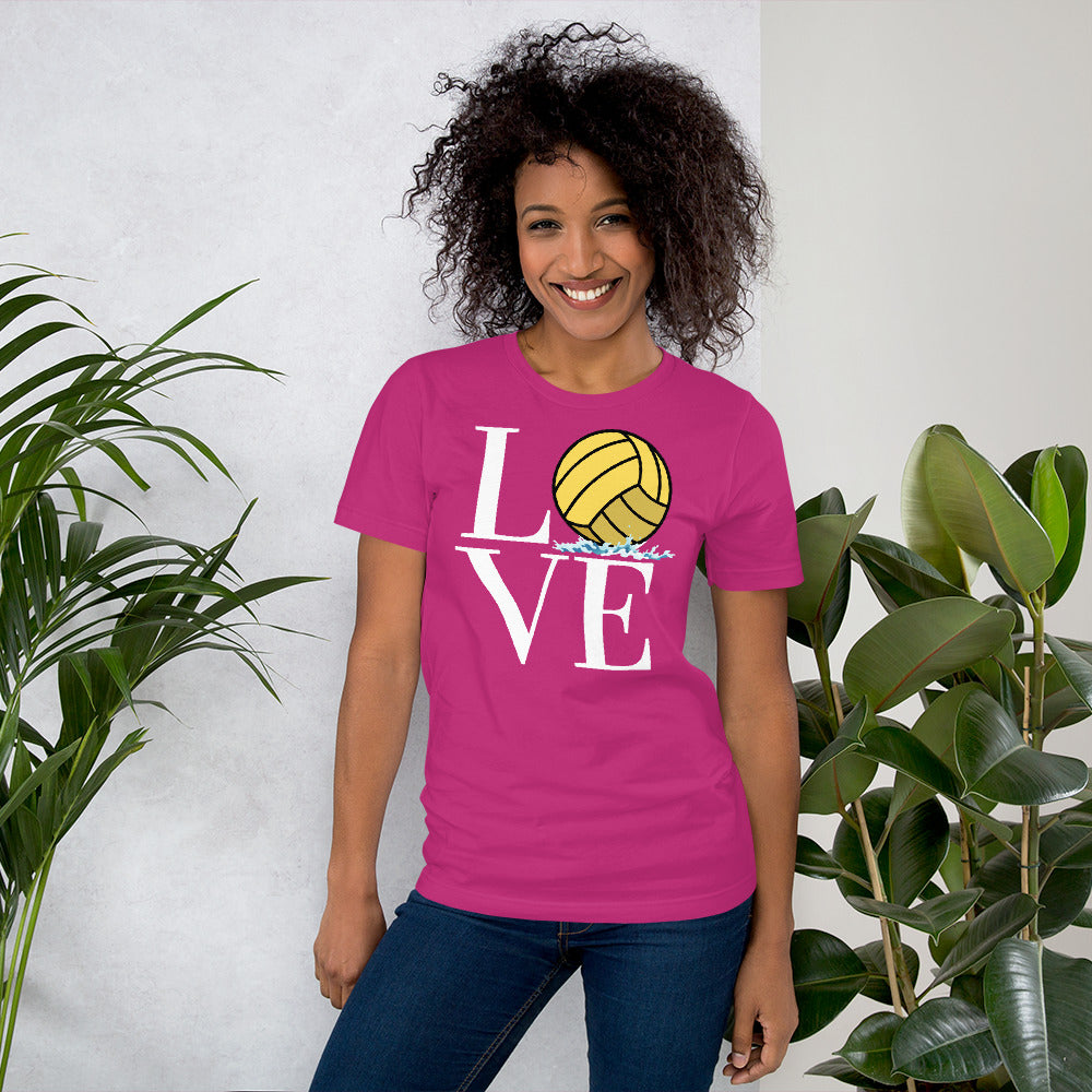 LOVE with Waterpolo Ball O - Unisex Soft T-shirt - Bella Canvas 3001