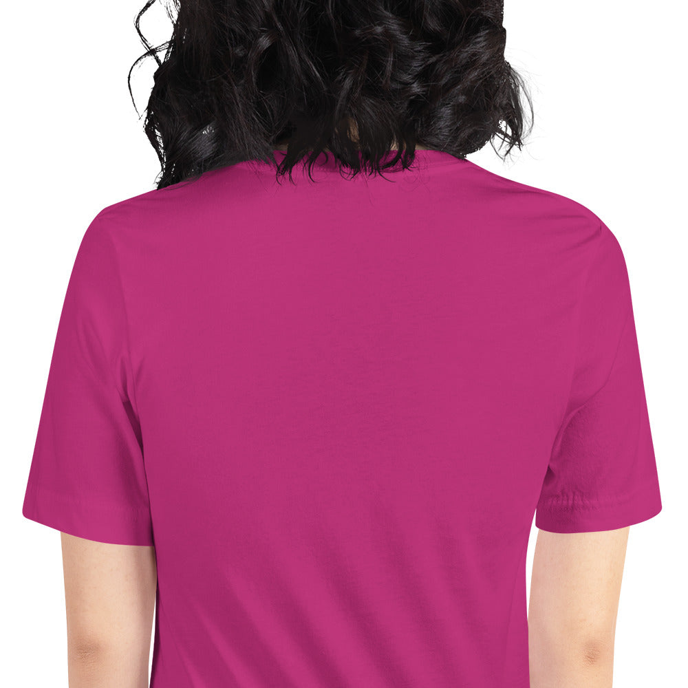 Kern Premier 5 color circle female silhouette - Unisex Soft T-shirt - Bella Canvas 3001