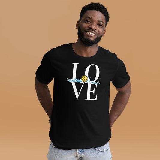 LOVE Waterpolo with a Small Splash - Unisex Soft T-shirt - Bella Canvas 3001