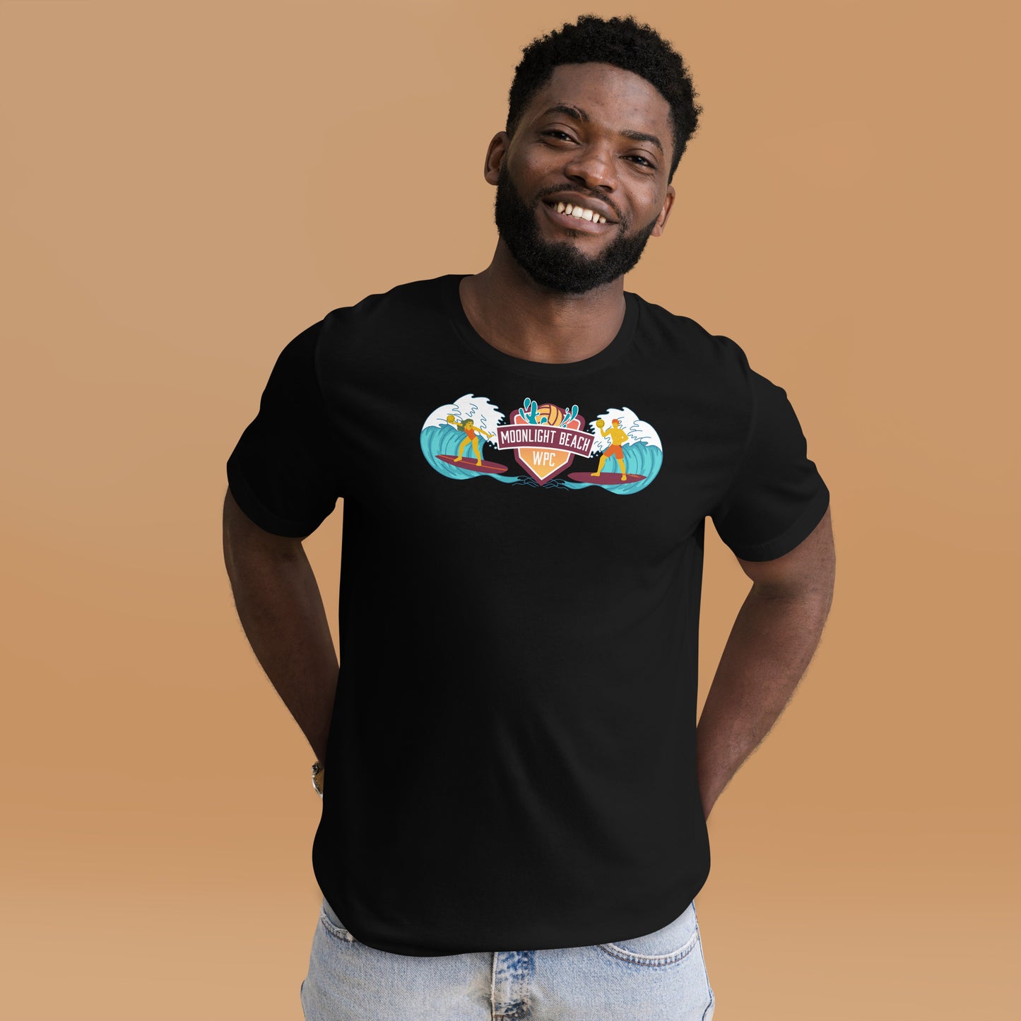 Moonlight Beach WPC surfer Unisex t-shirt