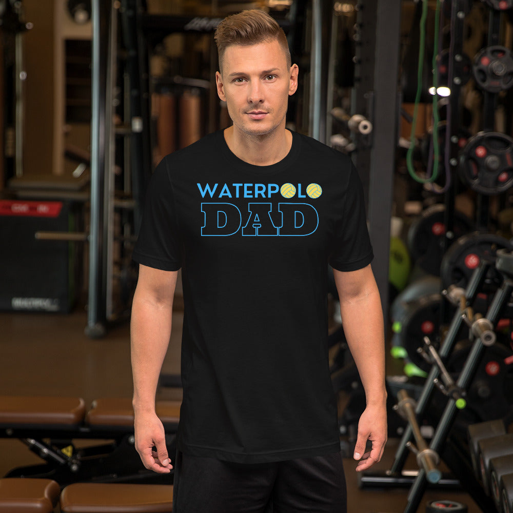 Waterpolo Dad in Blue - Unisex Soft T-shirt - Bella Canvas 3001