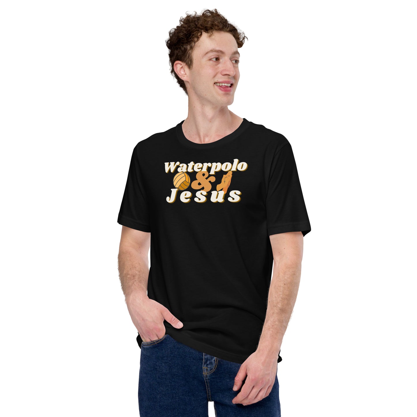 Waterpolo and Jesus - Unisex Soft T-shirt - Bella Canvas 3001