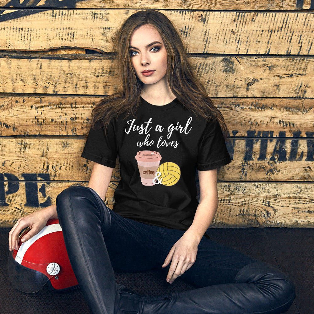 Just a Girl who loves Coffee and Waterpolo - Unisex Soft T-shirt - Bella Canvas 3001