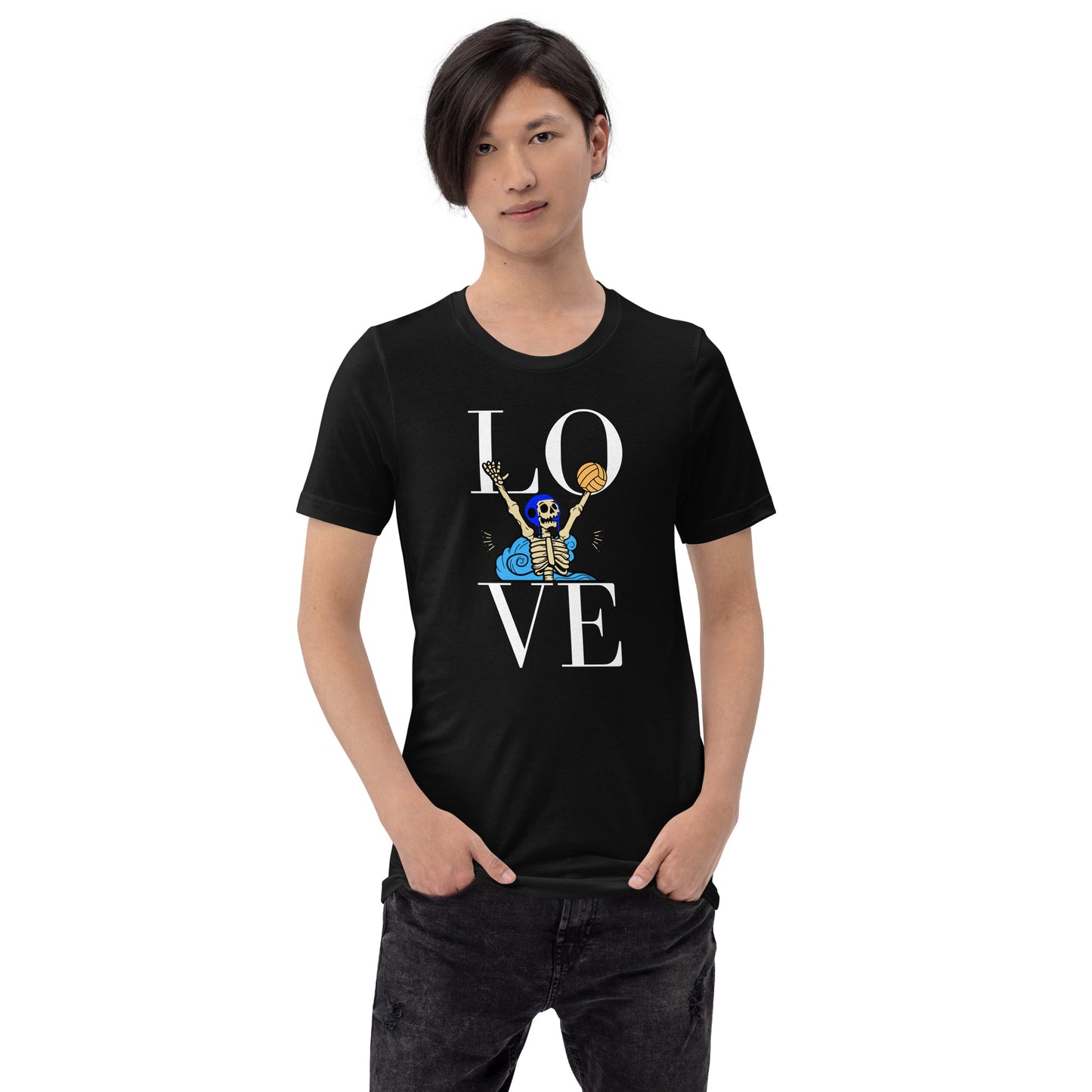 LOVE Waterpolo and Skeletons - Unisex Soft T-shirt - Bella Canvas 3001