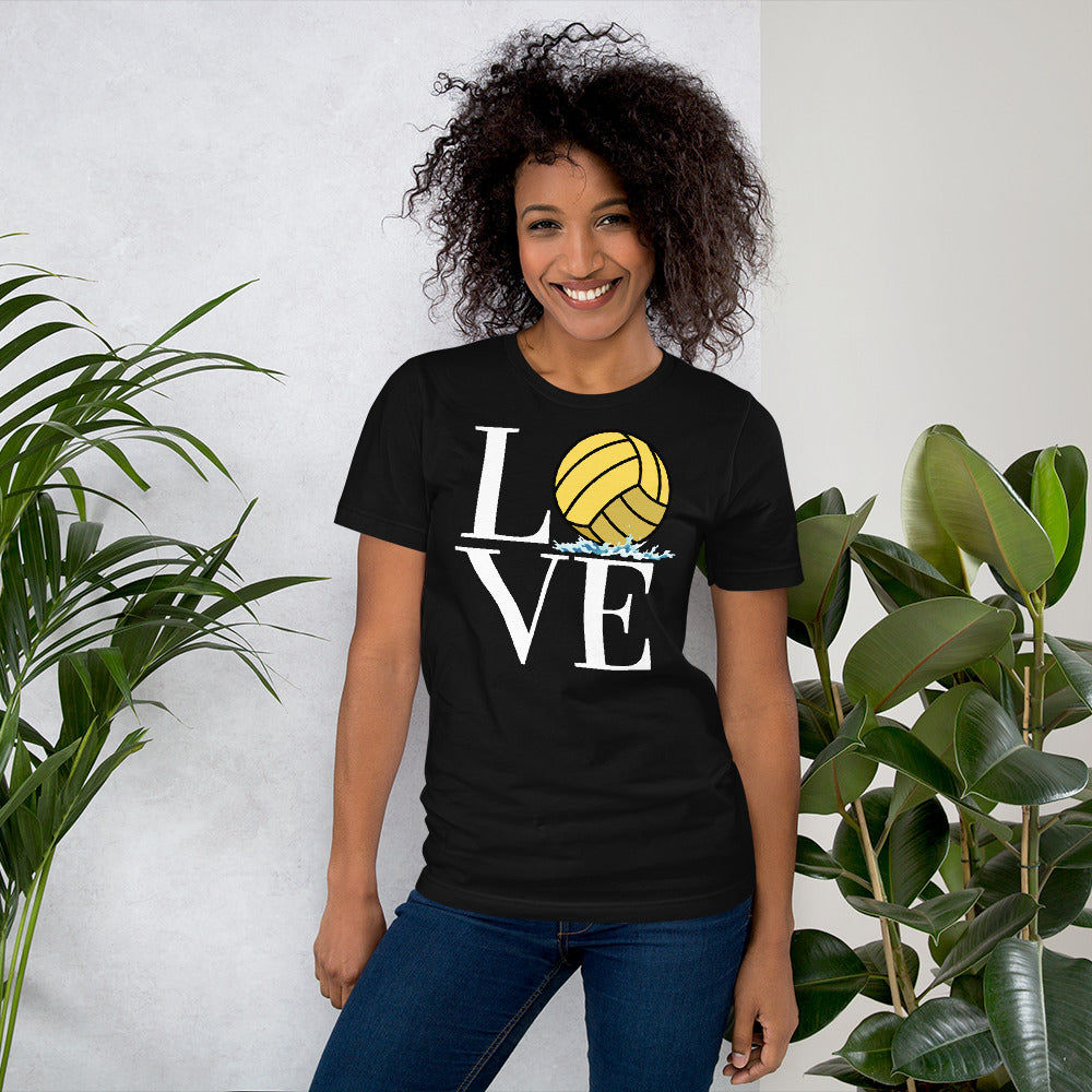 LOVE with Waterpolo Ball O - Unisex Soft T-shirt - Bella Canvas 3001